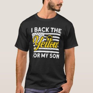 Camiseta Mens I Back The Yellow For My Son 911 Dispatch Ope