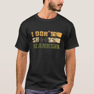 Camiseta Mens I Don't Shoot Vazios Anunciação de Gravidez