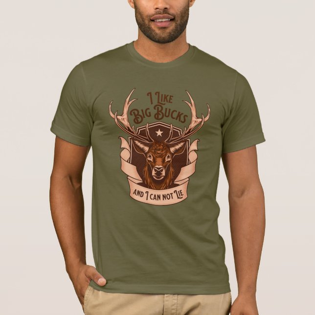 Camiseta Men's I Like Big Bucks And I Can Not Lie Tee (Frente)
