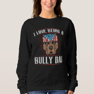 Camiseta Mens I Love Be A Bully Pai Dog Owner American B