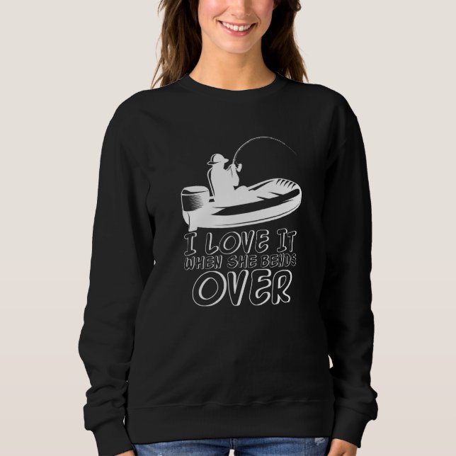 Camiseta Mens I Love It When She Bends Over Fishing Fathers (Frente)