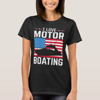 Camiseta Mens I Love Motor Barco Teto Nitro B