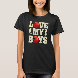 Camiseta Mens I Love My Boys Boliche Boliche