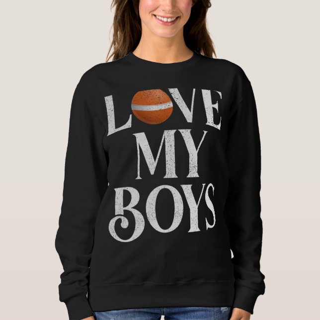 Camiseta Mens I Love My Boys Croquet Croquet Pai (Frente)