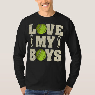 Camiseta Mens I Love My Boys Tênis Dia de os pais Da
