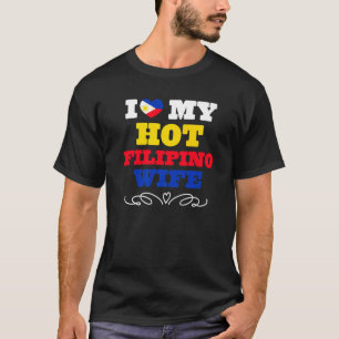 Camiseta Mens I Love My Hot Filipino Wife Filipinas 1