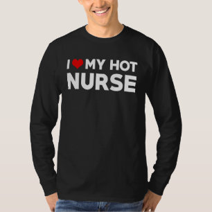 Camiseta Mens I Love My Hot Marido Nurse Fiance