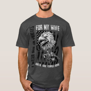 Camiseta Mens I Veste Red Friday Wife Militar Marido