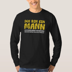 Camiseta Mens Ich Caixa Ein Mann Ich Kann Sachen Vergessen