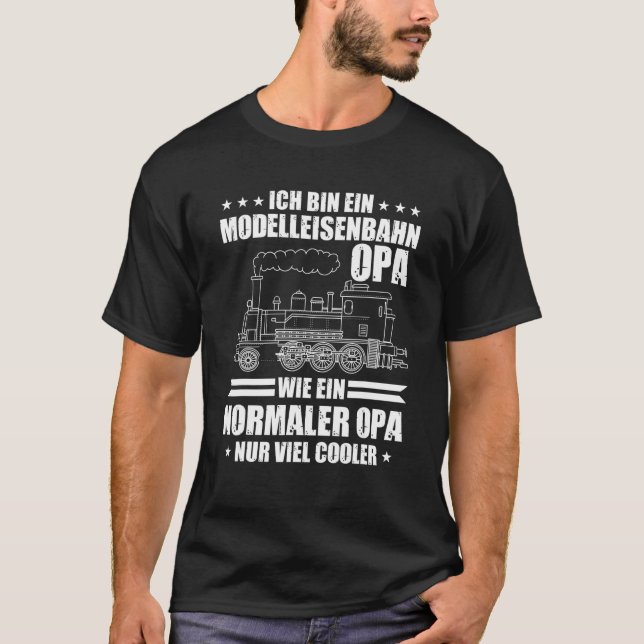 Camiseta Mens Ich Caixa Modelahnahn Opa Wie Ein Normaler Op (Frente)