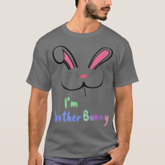 Camiseta Mens I'm The Brother Bro Bunny Cute Matching Famil