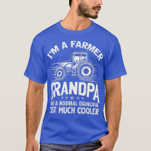 Camiseta Mens Im Um Vovô Fazendeiro Que Arrefece Trator