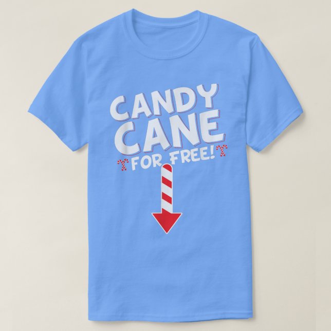 Camiseta Mens Inappropriate Candy Cane Adult Humor Christma (Frente do Design)