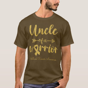 Camiseta Mens Infantis Cancer Sensibilização Tio De Um Guer