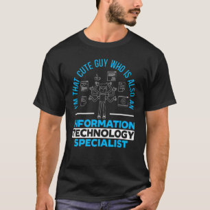 Camiseta Mens Information Technology Specialist Computer Jo