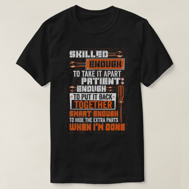Camiseta Mens Inteligentes O Suficiente Para Esconder As Pe (Frente do Design)