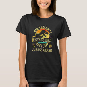 Camiseta Mens Irmão Rex Saurus Papasaurus Dinossauros Homen