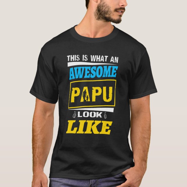 Camiseta Mens Isto é o que um Papu Incrível se parece com a (Frente)