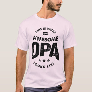 Camiseta Mens Isto é o que um vovô Opa incrível oferece