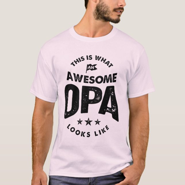 Camiseta Mens Isto é o que um vovô Opa incrível oferece (Frente)