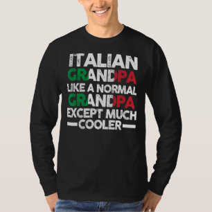 Camiseta Mens Italiano Avô Itália