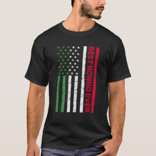 Camiseta Mens Italiano Nonno Italy American Flag Best Nonno