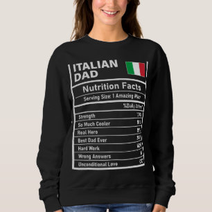 Camiseta Mens Italiano Pai Facts Dia de os pais Nati