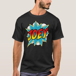 Camiseta Mens Joey Nome Super Herói Cômica