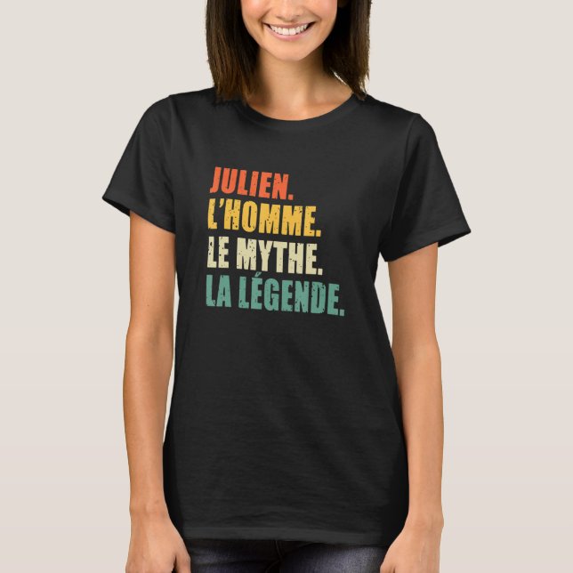 Camiseta Mens Julien L'Homme Le Mythe La Legende Original (Frente)
