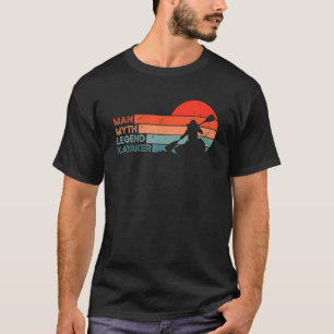 Camiseta Mens Kayak Water Sports Paddle Boat Canoe Kayak Pa