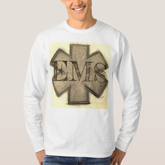 Camiseta Mens Khaki EMT (Frente)