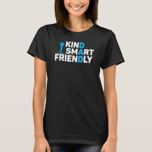 Camiseta Mens Kind Smart Friendly Pai Papa Melhor Pai