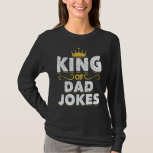 Camiseta Mens King Of Pai Crown Piada Rad Piadas Puns Pai J