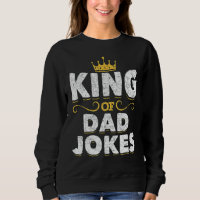 Mens King Of Pai Crown Piada Rad Piadas Puns Pai J