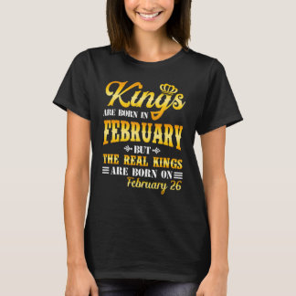 Camiseta Mens Kings São Nasceres Em Feb Os Reis São Nascere