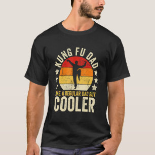 Camiseta Mens Kung Fu Pai Como Um Pai Regular Mas Gordura M