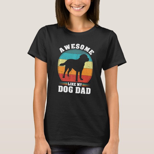 Camiseta Mens Labrador Cão Labrador Pai de Cachorro do Retr (Frente)