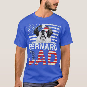 Camiseta Mens Legal Bernard Pai EUA Flag Pais Patriotic Fat