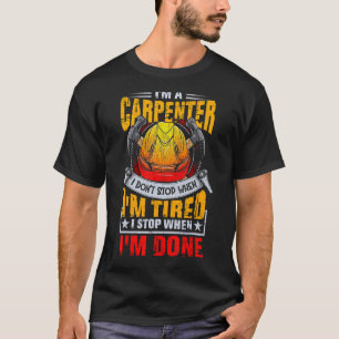 Camiseta Mens Legal Carpenter Funny Joiner Duro Madeira