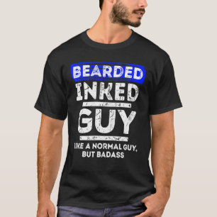 Camiseta Mens Legal Declaração de Masculinidade Barbuda Cre