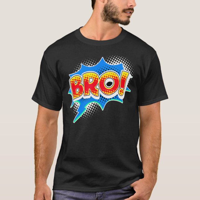 Camiseta Mens Legal Dizendo Bro Incrível Relaxe Humor (Frente)