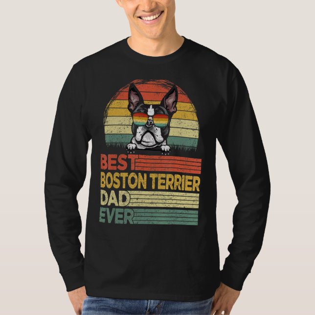 Camiseta Mens Legal, o melhor Pai de Boston Terrier nunca D (Frente)
