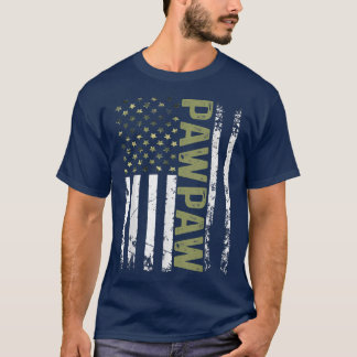 Camiseta Mens Legal Pawpaw American Patriotic USA Flag Fath