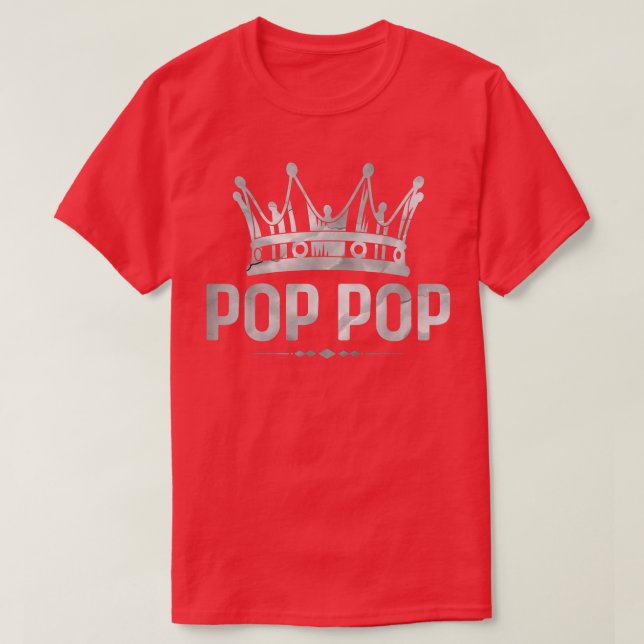 Camiseta Mens Legal Pop pop do Rei Coroa Americana Patrióti (Frente do Design)