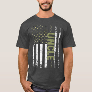 Camiseta Mens Legal Tio Americano Patriótico EUA Bandeira P