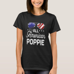 Camiseta Mens Legal Todos os Americanos Poppie American Fla