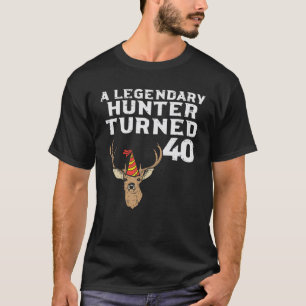 Camiseta Mens Legendary Hunter Transformou 40 Deer Hunt 40T