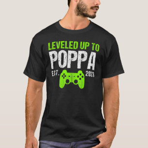 Camiseta Mens Levados Até O Jogo Do Novo papai Poppa Est 20