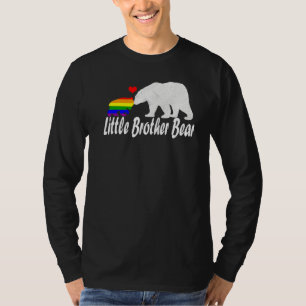 Camiseta Mens Lgbt Little Brother Bear Orgulho gay igual à