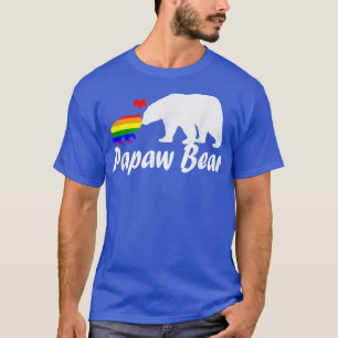 Camiseta Mens Lgbt Papaw Bear Orgulho gay Igual Direitos Ra